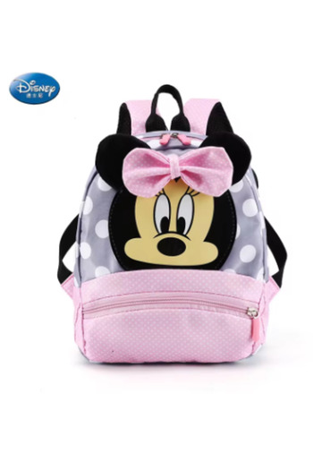 Miniso Pink Minnie Cartoon Backpack For Baby Boys Girls Minnie Mickey Mouse Children Lovely Schoolbag Kinde