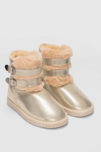 selinshoes Γυναικείες μπότες Moses με επένδυση από γούνα - ΧΡΥΣΟ