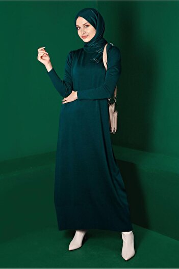 Alvina Bow Detailed Knitwear Dress 43200