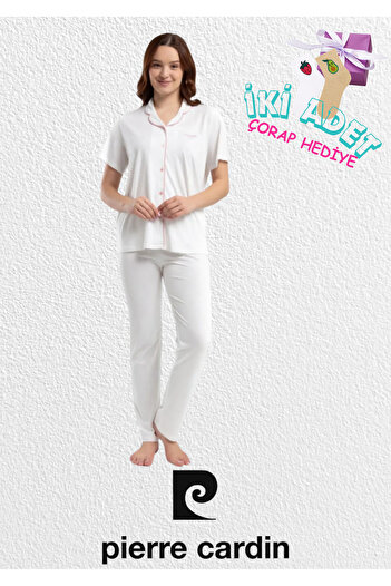 Pierre Cardin Women's Cotton & Modal Boxed Short Sleeve Pajama Set L1.Pc.7715.001