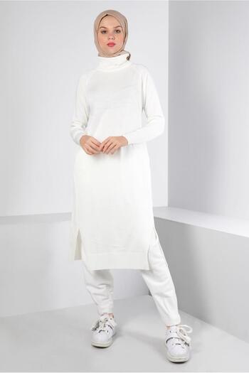 Alvina BASIC KNITWEAR TUNIC WITH SLIT DETAIL 43160
