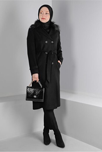 Alvina FUR COLLAR BELLY COAT 90393