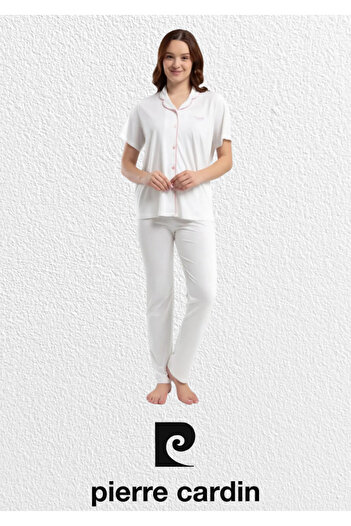 Pierre Cardin Kadın Pamuklu & Modal Kutulu Kısa Kollu Pijama Takımı L1.PC.7715.001