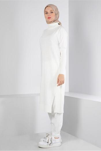 Alvina BASIC KNITWEAR TUNIC WITH SLIT DETAIL 43160