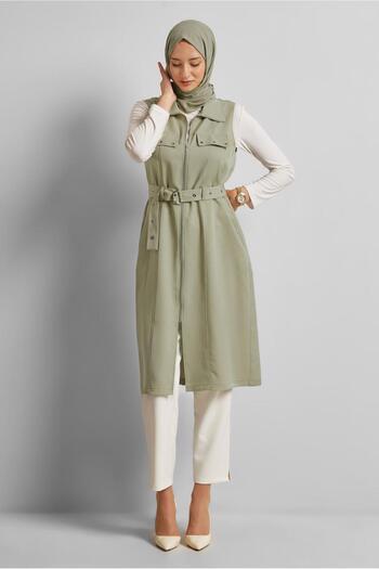 Alvina Belted Lyocell Vest 45645