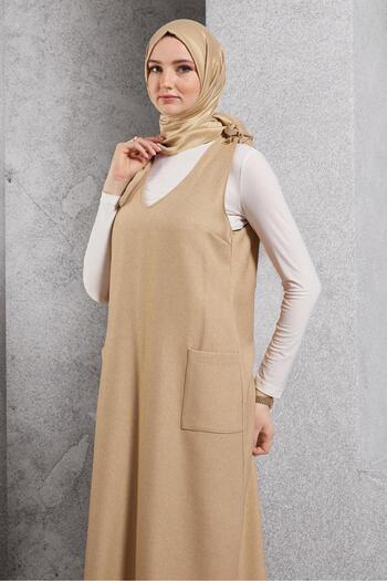 Alvina V-Neck Gilet Dress 45077