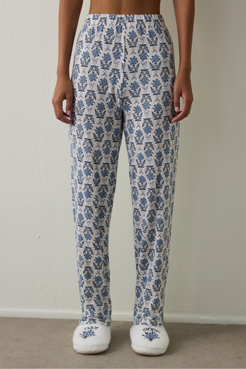 Penti Floral Tea Time Thermal Effect Pajama Bottoms