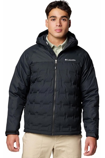 Columbia Grand Trek ™   Iii down Hooded Jacket Men's Outdoor Coat (650 Fill Power) Black