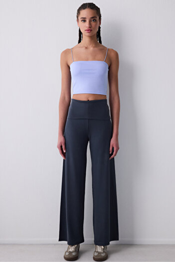 Penti Crop Smooth Light Blue Cupsecret Self-Pad Top