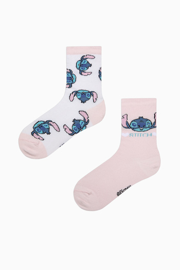 Penti Mehrfarbige 2-teilige Stitch-Socken für Mädchen – Stitch-Kollektion