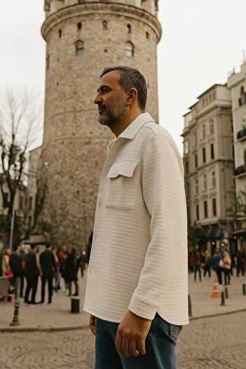 ŞIK VE MUTLU Long Sleeve Regular Fit Long Sleeve Jacket Shirt