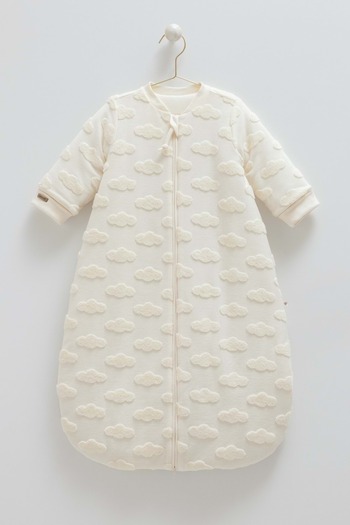 DIGERUI Cute Dreams Cloud Detailled Aymut Sleeping Bag-Tog 2.5 Beige