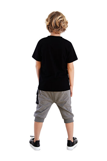 MSHB&G Boy's Bicycle Summer Set - Pocket Detailed T-shirt and Capri Shorts