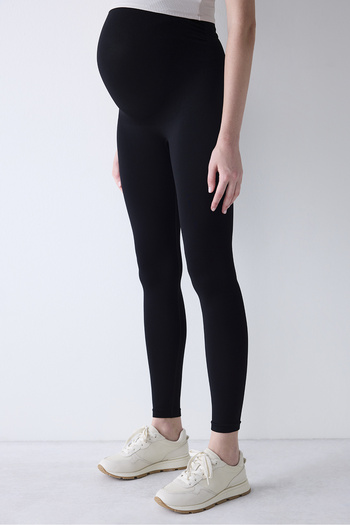 Penti Nahtlose schwarze Umstandsleggings
