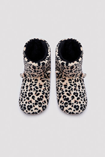 Penti Μπότες για το σπίτι με σχέδιο Leopard