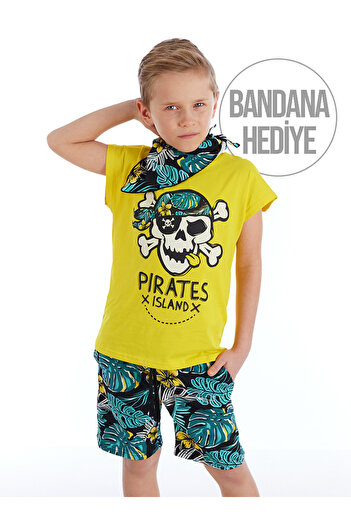 MSHB&G Hawaii Boy T-shirt Σορτς Μπαντάνα Σετ
