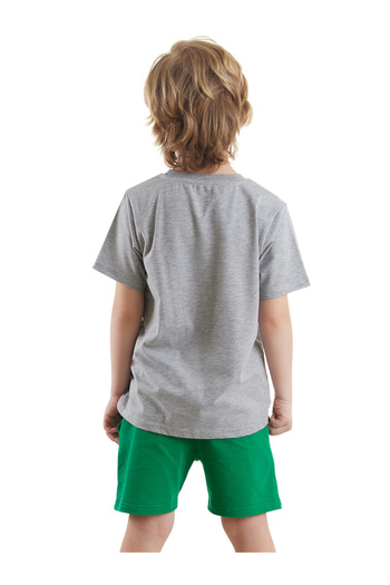 Denokids Sommer-Set aus T-Shirt und Shorts in Kroko-Optik für Jungen