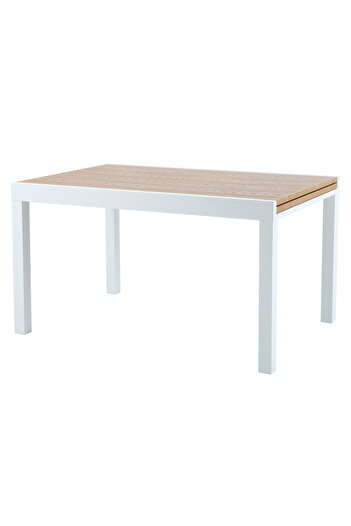 Maison Mex Masa extensibila mare gradina/terasa DRESDEN L.135/270 l.90 H.75 alb/natur