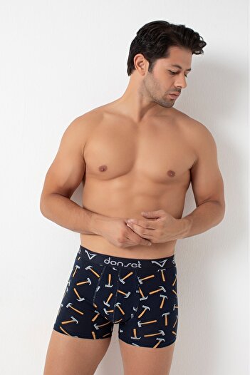 donset Erkek Desenli Boxer - 6'lı Özel Kutusunda BOHÇALIK ÖZEL PAKET