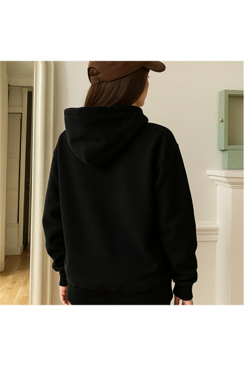 BRLKN Black Hooded Raster Sweatshirt Mg1566