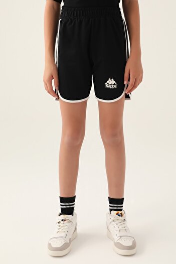 Kappa Licensed Girl's Shorts for Ages 5-16-Black