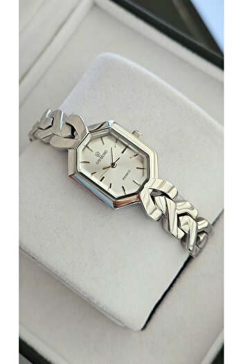 Raymond Rym-213057 Retro Women's Watch - Case Strap Steel and 2 Years Warranty Silver-White