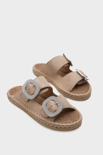 Capone Outfitters Britney Stone Damen-Espadrille-Hausschuhe