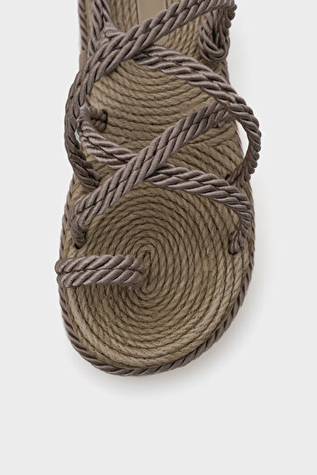 Capone Outfitters Dámské sandály String na klínovém podpatku