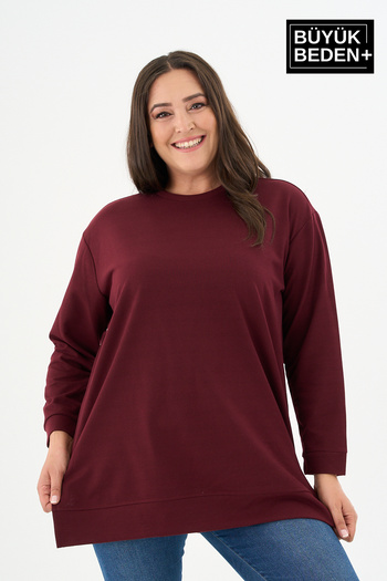 Superlife Kadın Tunik Büyük Beden Sweatshırt SPR26BTK950