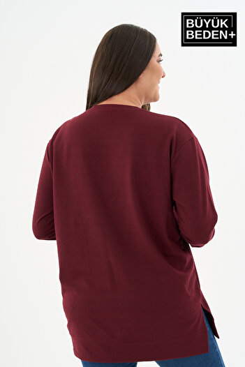 Superlife Kadın Tunik Büyük Beden Sweatshırt SPR26BTK950