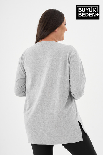 Superlife Kadın Tunik Büyük Beden Sweatshırt SPR26BTK950