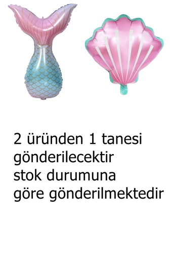 BİDOLUMUTLULUK Deniz Kızı Konsept Metalik Balon Seti