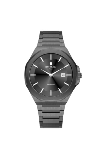 Raymond Rym-611505M Slim Men's Watch - Steel Case and Strap - 2 Years Warranty Bk