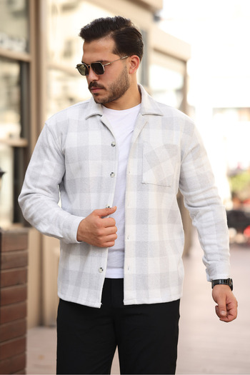 Enuygunenmoda Men's Relax Fit Comfortable Cut Lumberjack Checkered Single Pocket Winter a Quality Shirt