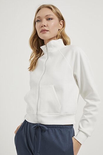 Arma Life Armalife 10679 Women's Sweat with Zippered Pockets and Standing Collar