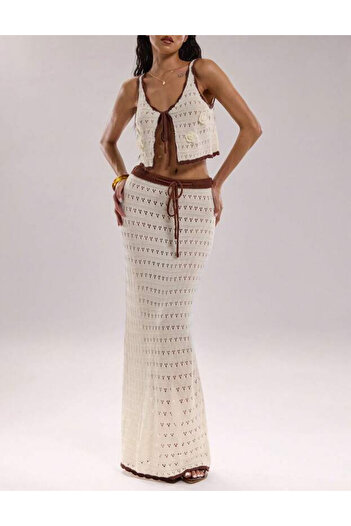 SHEIN Shein maxi skirt, cream
