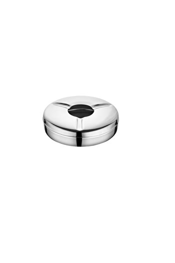 PALU Stainless Steel Ashtray with Lid Ø:10 cm H:3 cm