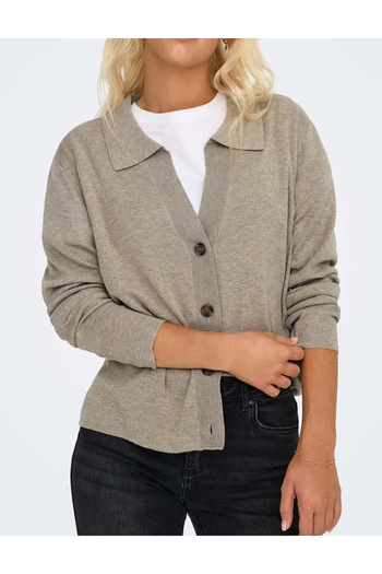 JDY button-down blouse, beige