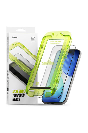 Ringke [Pack 2x] Glass Screen Protector iPhone 17 Pro Easy Slide Tempered Glass, Transparent