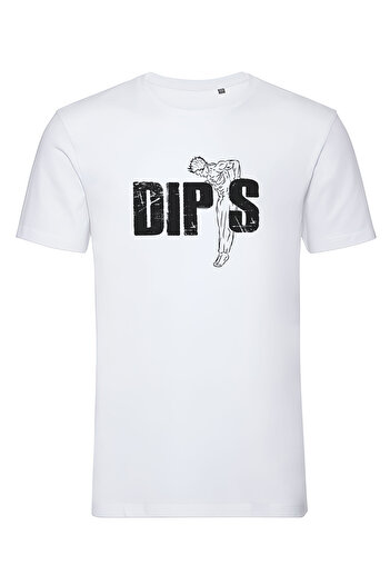4desire.ro Men's T-shirt DIPS Ink, Classic Regular Fit, 100% Cotton, Vegan Approved
