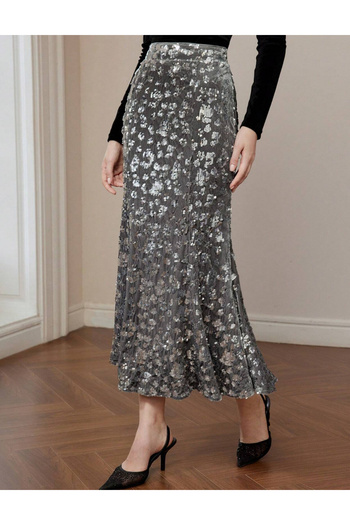 SHEIN Shein maxi skirt, gray