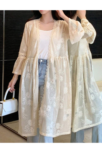 SHEIN long cardigan, cream