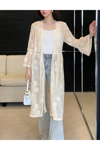 SHEIN long cardigan, cream