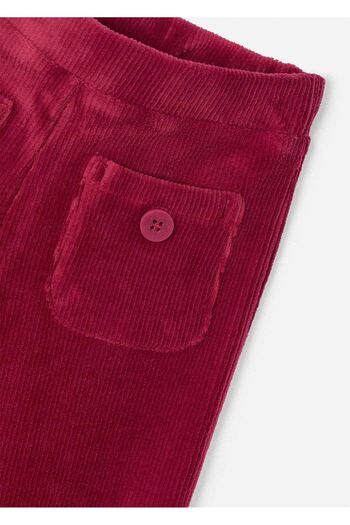MAYORAL Girl's Velvet Knitted Trousers Red 4575