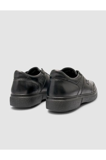 Cabani Genuine Leather Fur Black Men's Sports Shoes