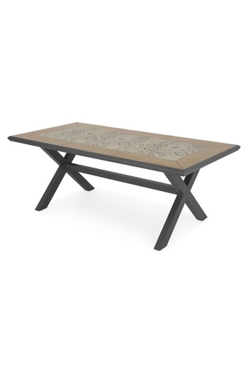 Maison Mex Masa dreptunghiulara gradina/terasa PAFOS L.200 l.100 H.75 antracit/natur-mix gri