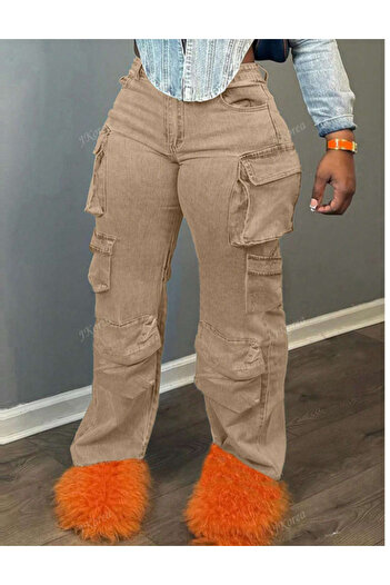 SHEIN cargo pants, beige