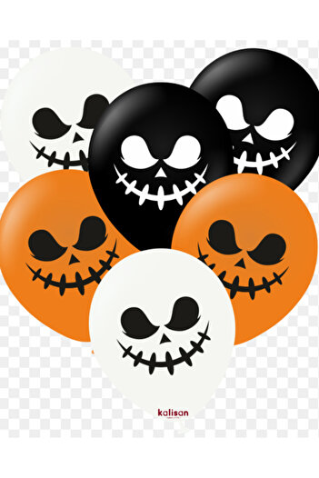 Çemrek Süs Parti Kalisan Halloween Balloons 8-Pack