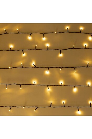 eDebara Christmas Light Installation with 500 LED Bulbs and 8 Programs for Indoor and Outdoor Use, Warm Whit