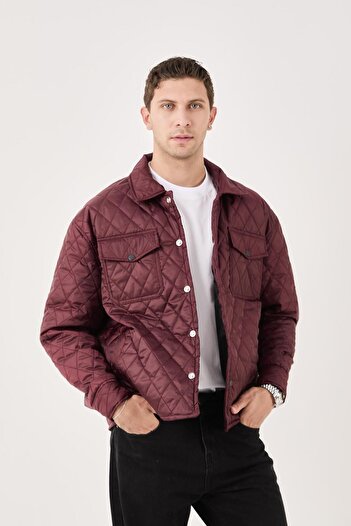 Rocqerx X-2019 Snap Fastener Lined Quilted Coat